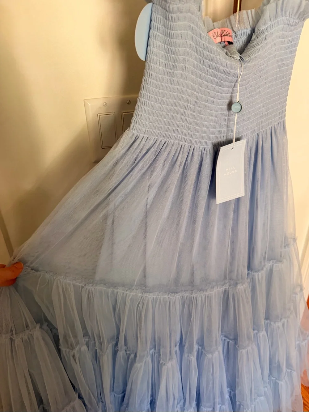 Hill House Home Collector’s Edition Ellie Nap Dress | Powder Blue Tulle | M NWT - Picture 7 of 7